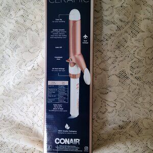 CONAIR DOUBLE CERAMIC 1&1/4'' CURLING IRON|SOFT CURLS MEDIUM TO LONG HAIR